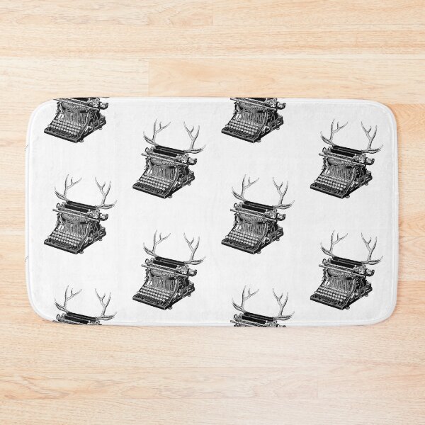 Item preview, The Curious Typewriter (black and white) designed and sold by Madame Memento.