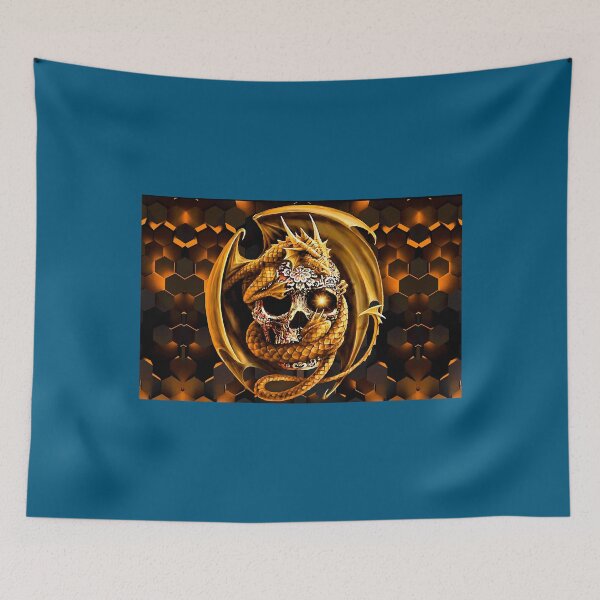 Item preview, Dragon and Tribal Skull designed and sold by CadiKashijo.