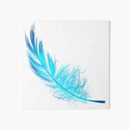 Red feather pen | Art Board Print