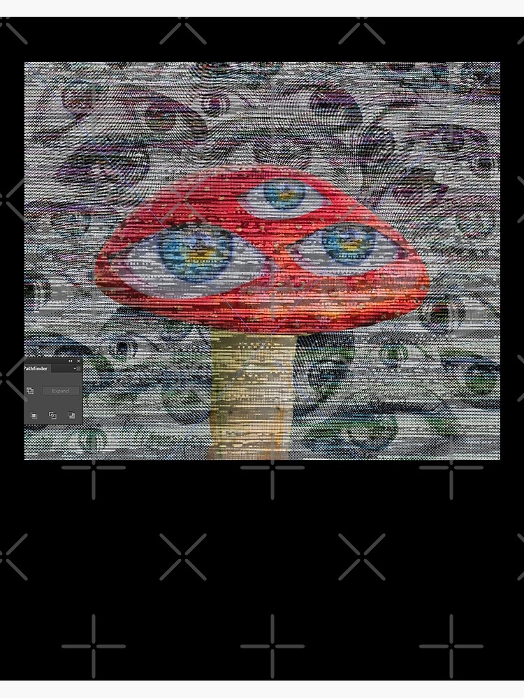 Dreamcore Weirdcore Aesthetics All Seeing Eyes V1 | Art Board Print