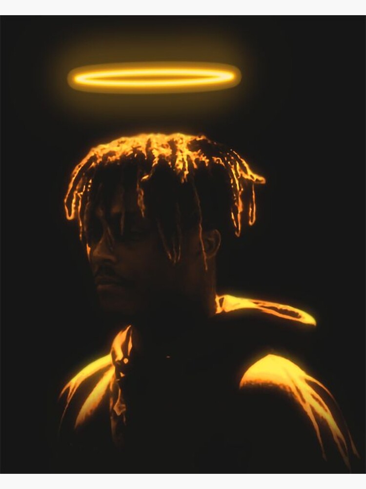 "Juice WRLD Yellow Halo" Poster for Sale by Stekaa Redbubble