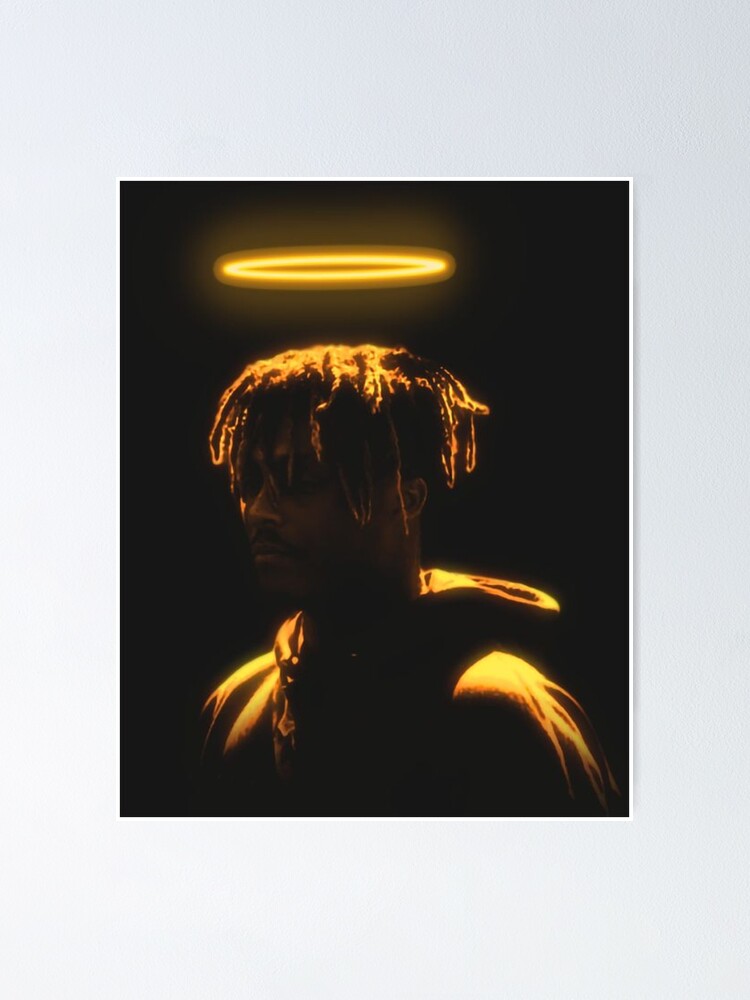 "Juice WRLD Yellow Halo" Poster for Sale by Stekaa Redbubble