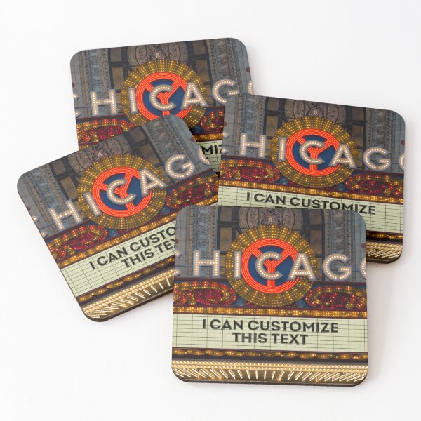 Item preview, Customizable Chicago Theatre Marquee at Night designed and sold by Enzwell.