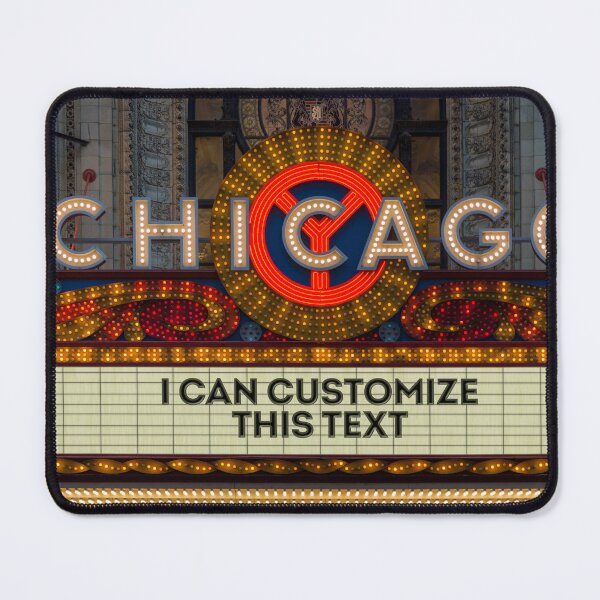 Item preview, Customizable Chicago Theatre Marquee at Night designed and sold by Enzwell.