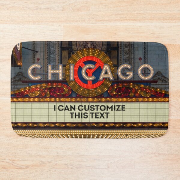 Item preview, Customizable Chicago Theatre Marquee at Night designed and sold by Enzwell.