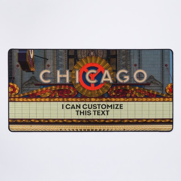 Item preview, Customizable Chicago Theatre Marquee at Night designed and sold by Enzwell.