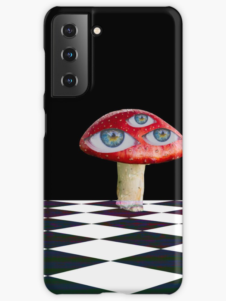 Dreamcore Weirdcore Aesthetics Mushroom Eyes Checker Floor V2 | Greeting  Card