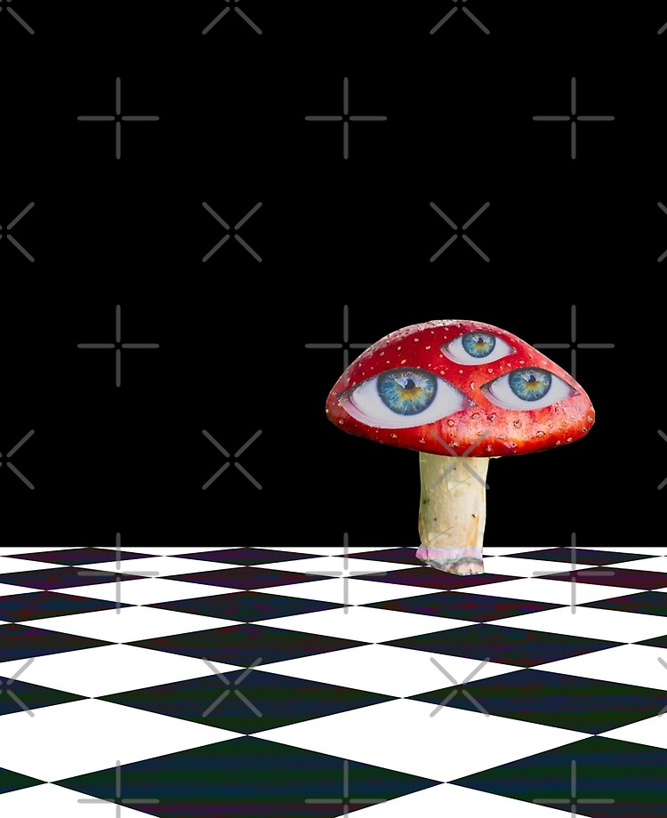 Weirdcore Aesthetic Mushroom Eyes Strangecore Traumacore iPad