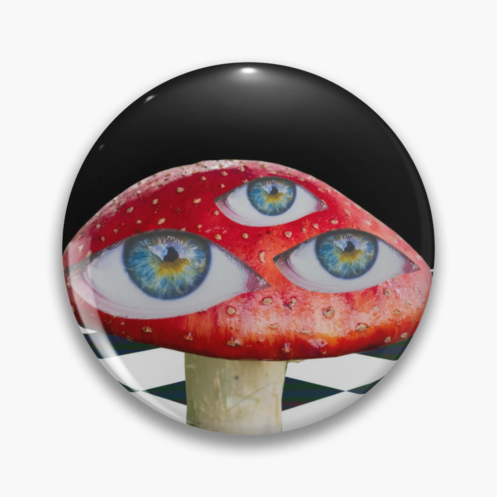 Dreamcore Weirdcore Aesthetics Mushroom Eyes Checker Floor V2 | Greeting  Card