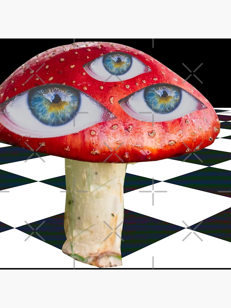 Weirdcore Aesthetic Mushroom Eyes Strangecore Traumacore Art Print for  Sale by ShanteWoodley