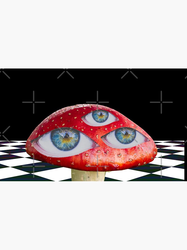 Dreamcore Weirdcore Aesthetics Mushroom Eyes Checker Floor V2 | Greeting  Card