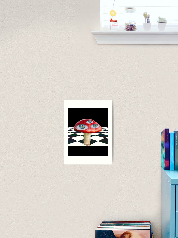 Mushroom Weirdcore Dreamcore Eye Girl | Art Board Print