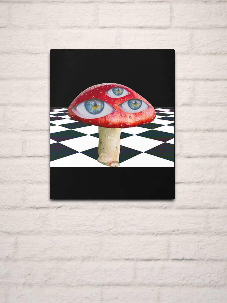 Weirdcore Aesthetic Mushroom Eyes Strangecore Traumacore | Art Board Print