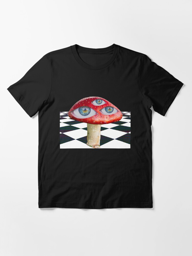 Dreamcore Weirdcore Aesthetics Mushroom Eyes Checker Floor V2 | Greeting  Card