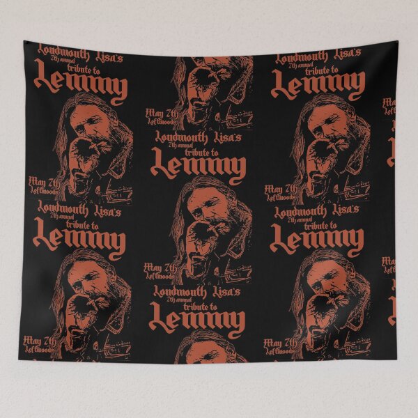 Item preview, 7th Annual Lemmy Tribute orange on black designed and sold by Bell Watsica.