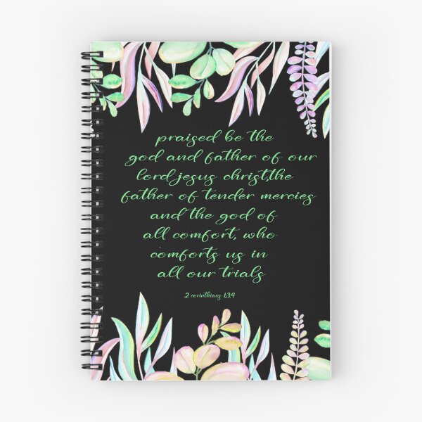 Item preview, 2 Corinthians 1:3,4 Spiral Notebook designed and sold by crafts-gift.