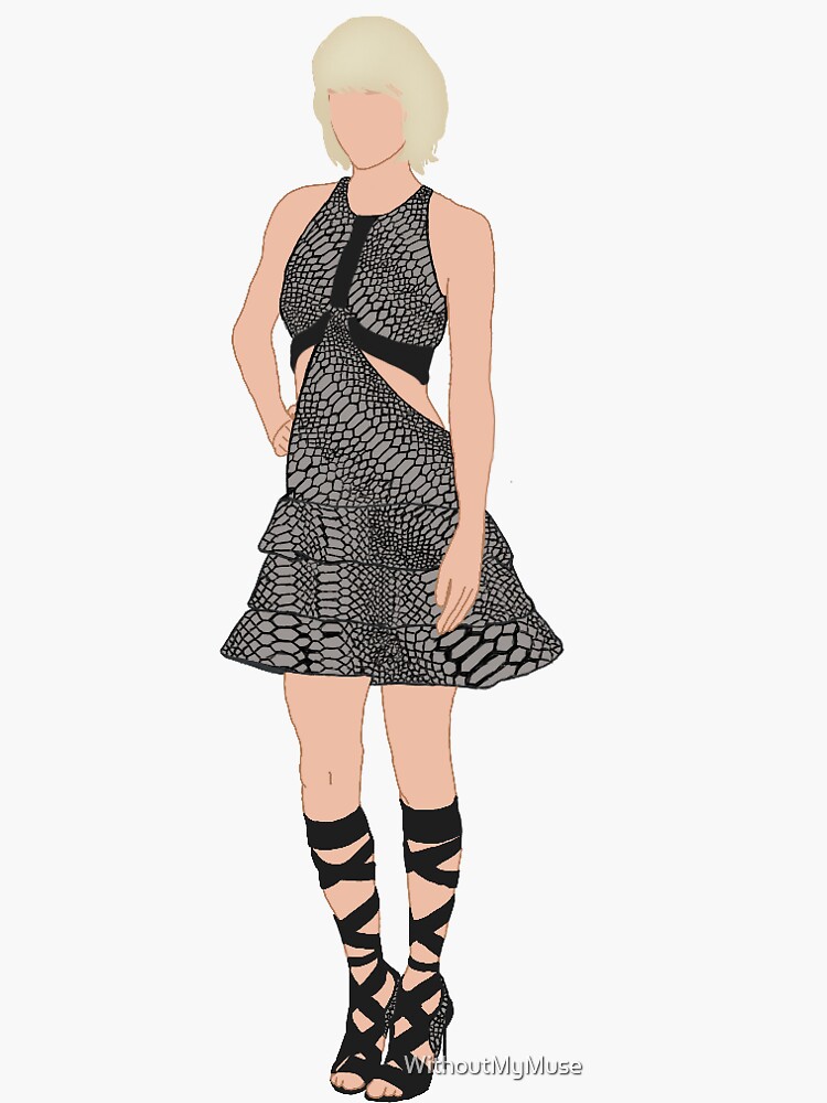 "Taylor swift Your buzz cut, my hair bleached " Sticker for Sale by