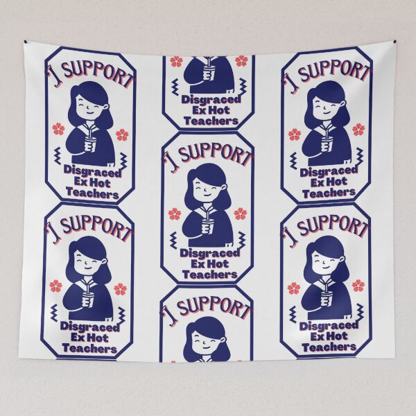 Item preview, Blue and Red I Support Disgraced Ex Hot Teachers designed and sold by Bell Watsica.