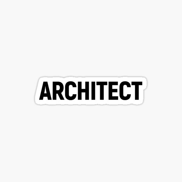Item preview, Architect (Black Text) designed and sold by STUDIO-72.