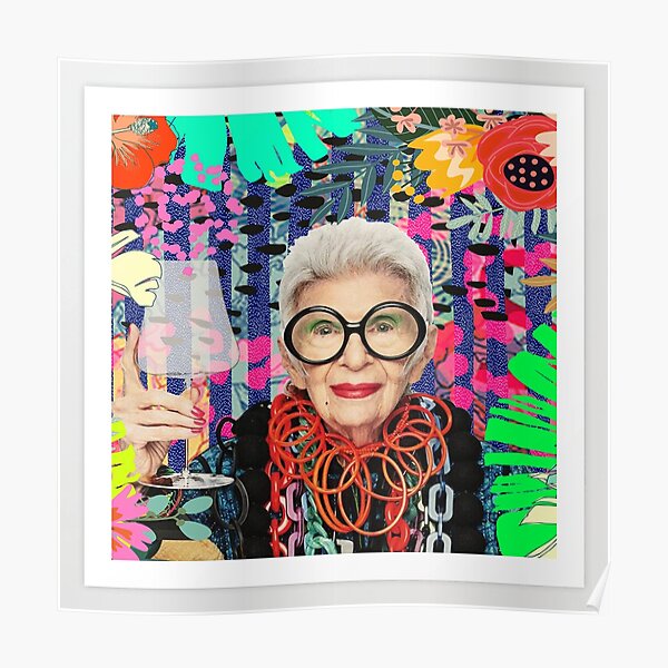 "Iris Apfel Art" Poster for Sale by dobangcr Redbubble