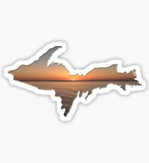 UPPER PENINSULA - UP Sunrise Lake Michigan Yooper 906 Sticker