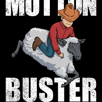 Artwork thumbnail, Mutton Buster Rodeo State Fair Sheep Rider Mutton Buster Gear by DynamicDesign
