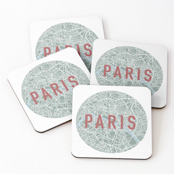 Item preview, Minimalist map of Paris designed and sold by Atelier Girouette .
