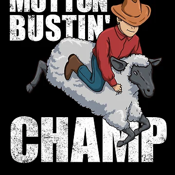 Imagen de la obra Mutton Bustin' Champ Rodeo State Fair Kids Sheep Rider Gear de DynamicDesign
