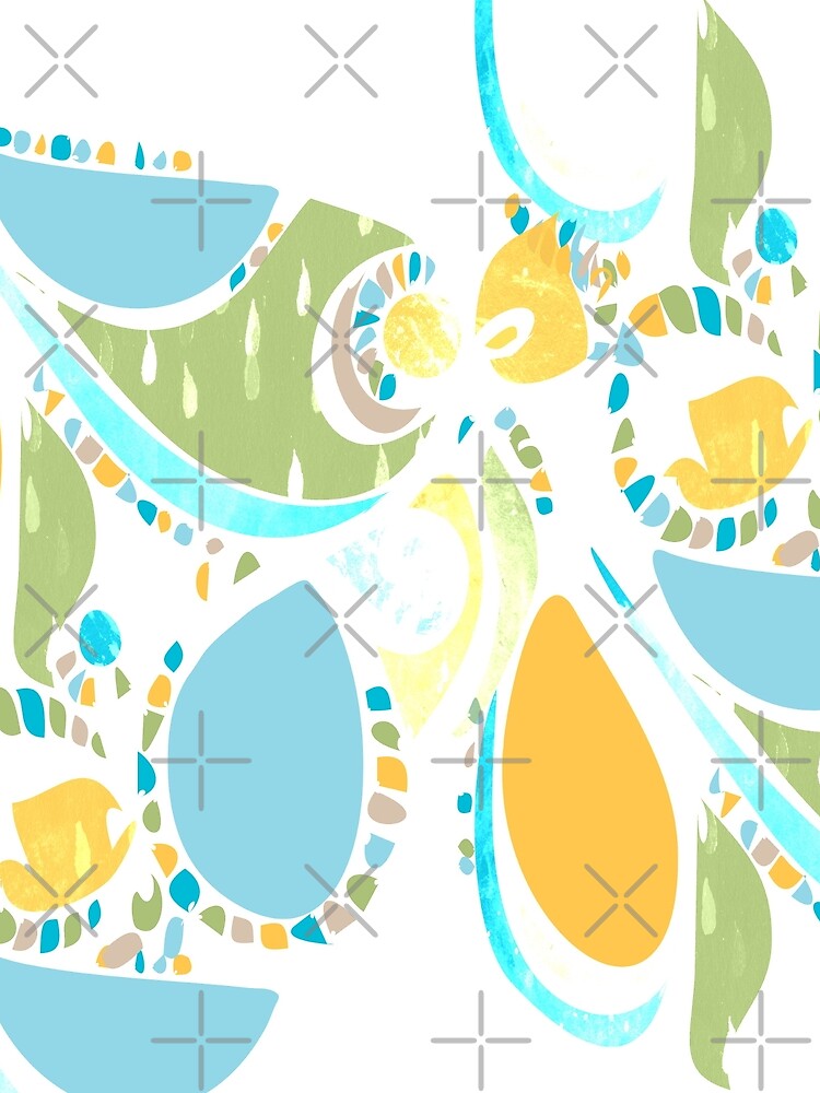 Tropical Bird Abstract Pattern by whya