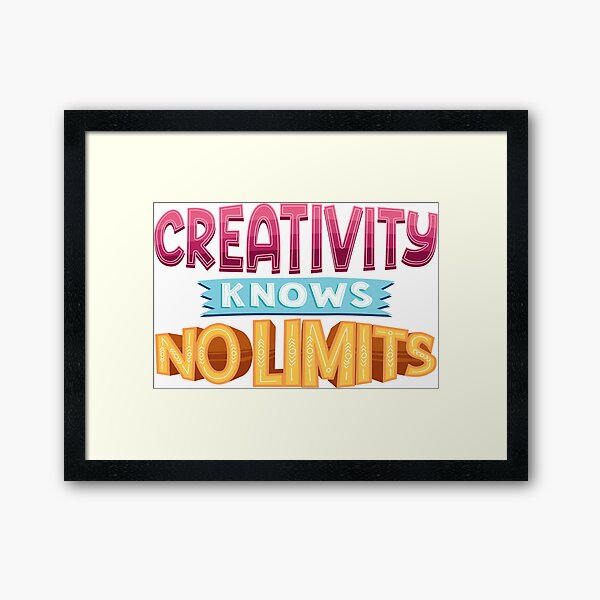 Item preview, Creativity Knows No Limits famous design lettering for Classic T-Shirts designed and sold by ougraz24.