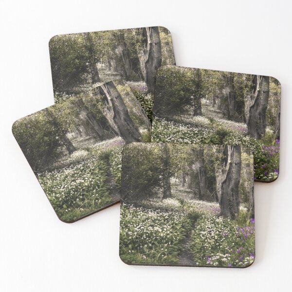 Item preview, garlic flowers and bluebells in the woods designed and sold by Ann Biddlecombe.