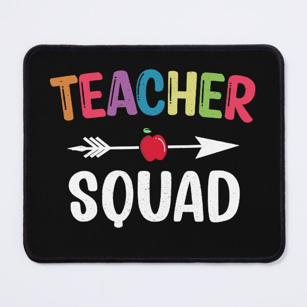 Item preview, Teacher Squad colorful typography with apple and pencil for back to school presents designed and sold by Majesticoo.