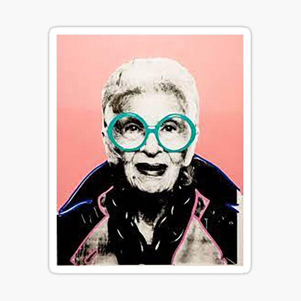 "Iris Apfel Art" Sticker for Sale by dobangcr Redbubble
