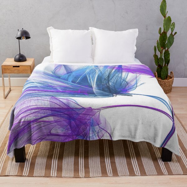 Item preview, Blue and Purple Abstract Floral designed and sold by Harman83.