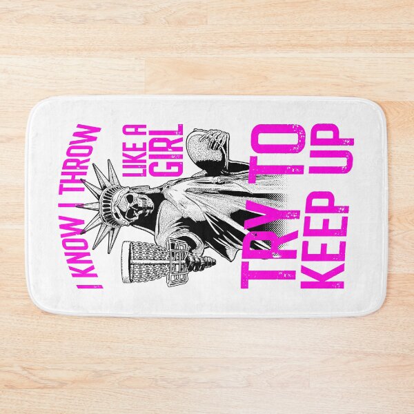 Item preview, I Know I Throw Like A Girl Try To Keep Up Disc Golf Liberty designed and sold by GrandeDuc.