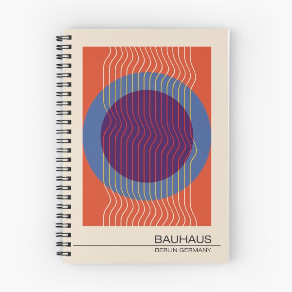 Item preview, Bauhaus - Retro / Art Deco architecture discipline from Berlin, Germany - Available in posters, etc - Wavy Orange & Blue designed and sold by ArcFoundationCo.