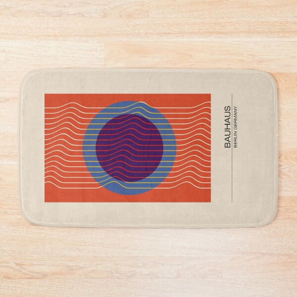 Item preview, Bauhaus - Retro / Art Deco architecture discipline from Berlin, Germany - Available in posters, etc - Wavy Orange & Blue designed and sold by ArcFoundationCo.