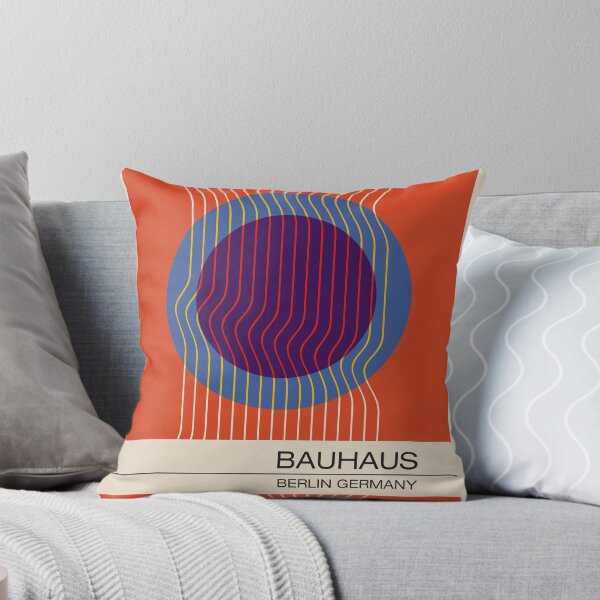 Item preview, Bauhaus - Retro / Art Deco architecture discipline from Berlin, Germany - Available in posters, etc - Wavy Orange & Blue designed and sold by ArcFoundationCo.
