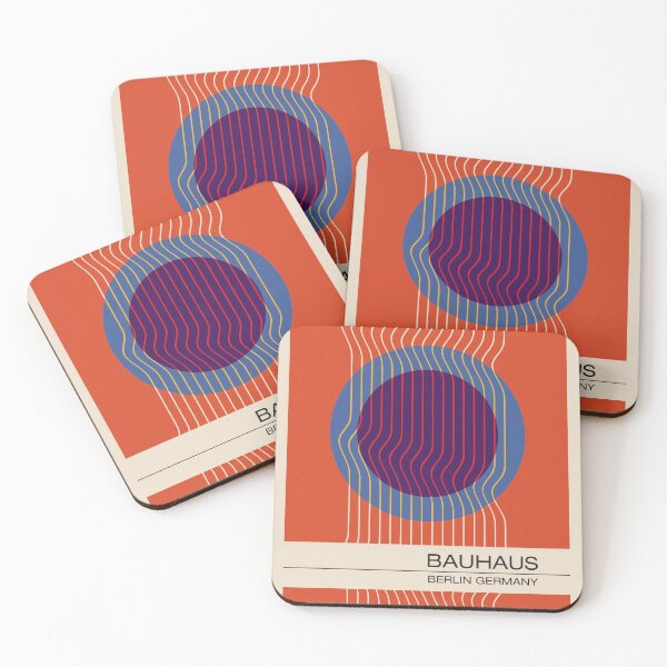 Item preview, Bauhaus - Retro / Art Deco architecture discipline from Berlin, Germany - Available in posters, etc - Wavy Orange & Blue designed and sold by ArcFoundationCo.