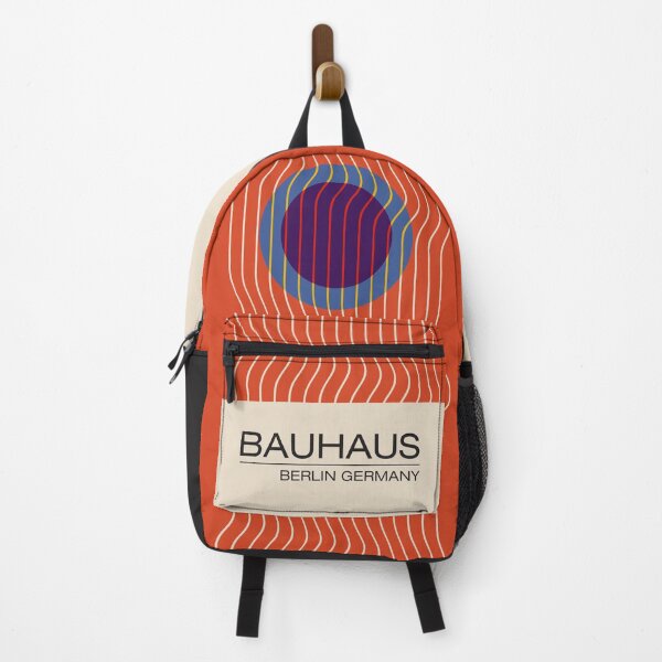 Item preview, Bauhaus - Retro / Art Deco architecture discipline from Berlin, Germany - Available in posters, etc - Wavy Orange & Blue designed and sold by ArcFoundationCo.