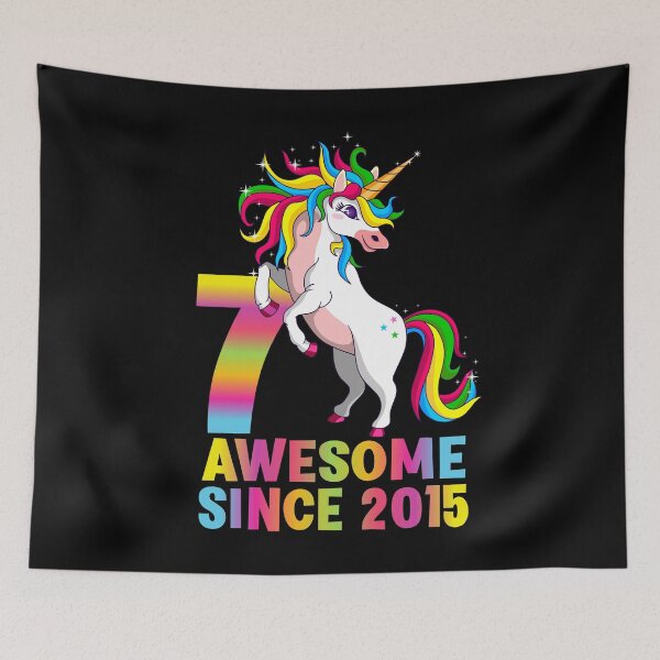 Item preview, Awesome Since 2015 - 6th Birthday Unicorn designed and sold by Ibu83.