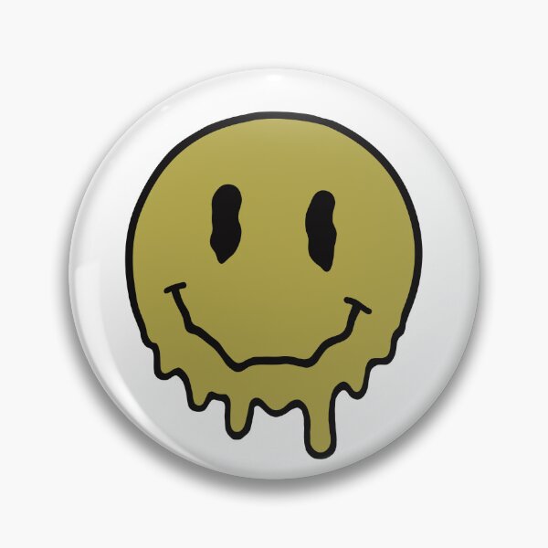 Item preview, Melting Smiley Face Muddy Green designed and sold by soundlesswaves.
