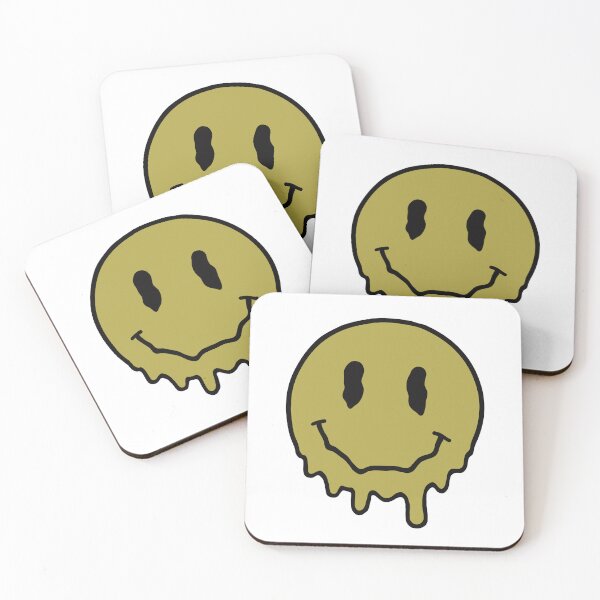 Item preview, Melting Smiley Face Muddy Green designed and sold by soundlesswaves.