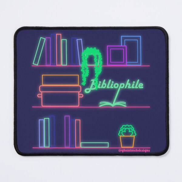 Item preview, Bibliophile - Neon designed and sold by NimisNest.