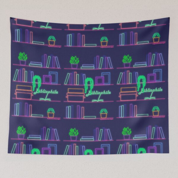 Item preview, Bibliophile - Neon designed and sold by NimisNest.