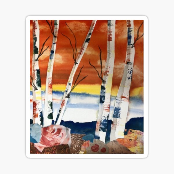Bold Birches Sticker
