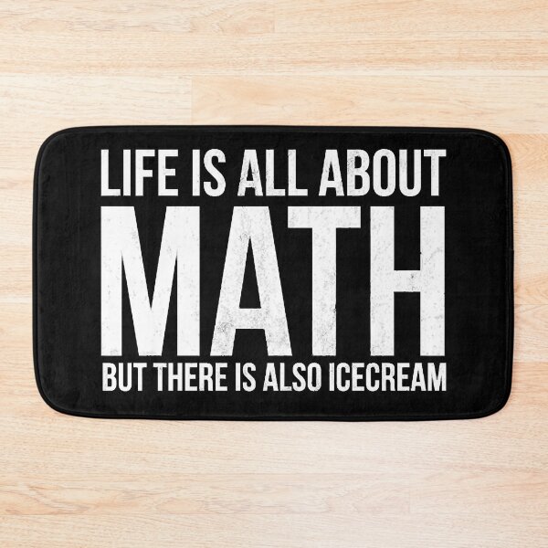 Item preview, Funny Math Teacher Designs - Math And Ice Cream designed and sold by KathrineSandnes.