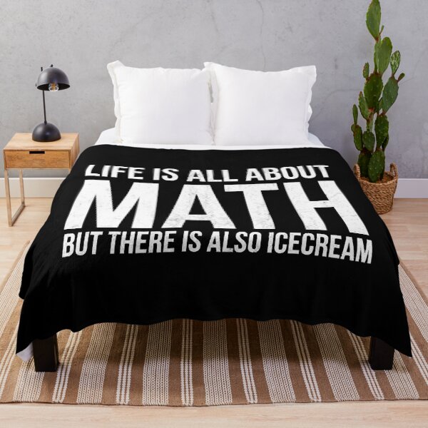 Item preview, Funny Math Teacher Designs - Math And Ice Cream designed and sold by KathrineSandnes.