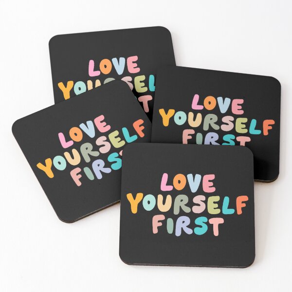 Item preview, Love yourself First, Motivational Quote, Cute Typography designed and sold by DoorandDoor.