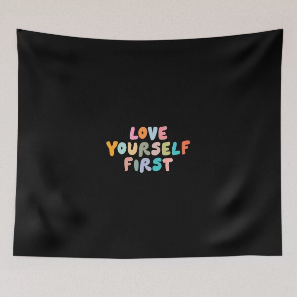 Item preview, Love yourself First, Motivational Quote, Cute Typography designed and sold by DoorandDoor.